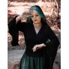 image:imageScarlet Darkness Bell Sleeve Tops for Women Renaissance Shirt Pirate Peasant BlouseBlack