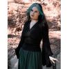 image:imageScarlet Darkness Bell Sleeve Tops for Women Renaissance Shirt Pirate Peasant BlouseBlack