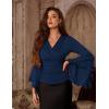 image:imageScarlet Darkness Bell Sleeve Tops for Women Renaissance Shirt Pirate Peasant BlouseNavy Blue