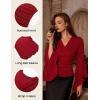 image:imageScarlet Darkness Bell Sleeve Tops for Women Renaissance Shirt Pirate Peasant BlouseRed