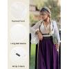 image:imageScarlet Darkness Bell Sleeve Tops for Women Renaissance Shirt Pirate Peasant BlouseWhite