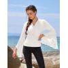 image:imageScarlet Darkness Bell Sleeve Tops for Women Renaissance Shirt Pirate Peasant BlouseWhite