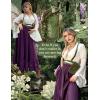 image:imageScarlet Darkness Bell Sleeve Tops for Women Renaissance Shirt Pirate Peasant BlouseWhite