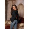 image:imageScarlet Darkness Long Sleeve Tops for Women Square Neck Shirts Fitted Fall Blouse Goth Victorian Tees Going Out ClothesBlack