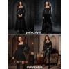 image:imageScarlet Darkness Long Sleeve Tops for Women Square Neck Shirts Fitted Fall Blouse Goth Victorian Tees Going Out ClothesWhite