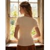 image:imageScarlet Darkness Peasant Tops for Women Vintage Puff Sleeve Square Neck Renaissance ShirtApricot