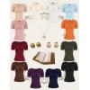 image:imageScarlet Darkness Peasant Tops for Women Vintage Puff Sleeve Square Neck Renaissance ShirtBlack