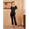 image:imageScarlet Darkness Peasant Tops for Women Vintage Puff Sleeve Square Neck Renaissance ShirtBlack