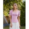 image:imageScarlet Darkness Peasant Tops for Women Vintage Puff Sleeve Square Neck Renaissance ShirtLight Lilac