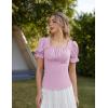 image:imageScarlet Darkness Peasant Tops for Women Vintage Puff Sleeve Square Neck Renaissance ShirtLight Lilac