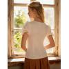 image:imageScarlet Darkness Peasant Tops for Women Vintage Puff Sleeve Square Neck Renaissance ShirtWhite