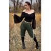 image:imageScarlet Darkness Renaissance Shirt Women Long Sleeve Off Shoulder Tops Pirate Peasant BlouseBlack