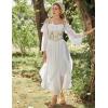 image:imageScarlet Darkness Renaissance Shirt Women Long Sleeve Off Shoulder Tops Pirate Peasant BlouseWhite