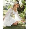 image:imageScarlet Darkness Renaissance Shirt Women Long Sleeve Off Shoulder Tops Pirate Peasant BlouseWhite