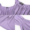 image:imageScarlet Darkness Renaissance Shirt Women Off Shoulder Bell Sleeve Tops Pirate Peasant BlouseLight Purple
