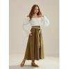 image:imageScarlet Darkness Renaissance Shirt Women Off Shoulder Bell Sleeve Tops Pirate Peasant BlouseWhite