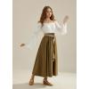 image:imageScarlet Darkness Renaissance Shirt Women Off Shoulder Bell Sleeve Tops Pirate Peasant BlouseWhite