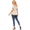 image:imageScarlet Darkness Renaissance Shirt Women Off Shoulder Short Sleeve Tops Summer Peasant Pirate Shirt Peplum Blouse Light Yellow XXL