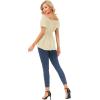image:imageScarlet Darkness Renaissance Shirt Women Off Shoulder Short Sleeve Tops Summer Peasant Pirate Shirt Peplum BlouseLight Apricot