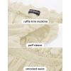 image:imageScarlet Darkness Renaissance Shirt Women Off Shoulder Short Sleeve Tops Summer Peasant Pirate Shirt Peplum BlouseLight Apricot