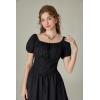 image:imageScarlet Darkness Renaissance Shirt Women Off The Shoulder Corset Tops Peasant BlouseBlack