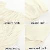 image:imageScarlet Darkness Renaissance Shirt Women Off The Shoulder Corset Tops Peasant BlouseIvory