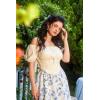 image:imageScarlet Darkness Renaissance Shirt Women Off The Shoulder Corset Tops Peasant BlouseIvory