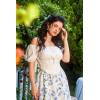 image:imageScarlet Darkness Renaissance Shirt Women Off The Shoulder Corset Tops Peasant BlouseWhite