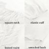 image:imageScarlet Darkness Renaissance Shirt Women Off The Shoulder Corset Tops Peasant BlouseWhite