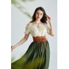 image:imageScarlet Darkness Renaissance Shirt Women Summer Off Shoulder Short Sleeve Peasant TopsBeige