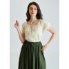 image:imageScarlet Darkness Renaissance Shirt Women Summer Off Shoulder Short Sleeve Peasant TopsBeige