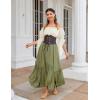 image:imageScarlet Darkness Renaissance Shirt for Women Bell Sleeve Peasant Tops and BlouseLight Apricot