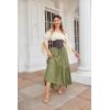 image:imageScarlet Darkness Renaissance Shirt for Women Bell Sleeve Peasant Tops and BlouseLight Apricot
