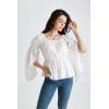 image:imageScarlet Darkness Renaissance Shirt for Women Bell Sleeve Peasant Tops and BlouseWhite