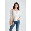 image:imageScarlet Darkness Renaissance Shirt for Women Bell Sleeve Peasant Tops and BlouseWhite