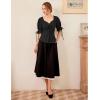 image:imageScarlet Darkness Renaissance Shirts for Women Summer Plus Size Laceup TopsBlack