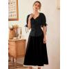 image:imageScarlet Darkness Renaissance Shirts for Women Summer Plus Size Laceup TopsBlack