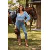 image:imageScarlet Darkness Vintage Corset Tops for Women Renaissance Blouse Off Shoulder Long Sleeve TopBlue