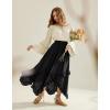 image:imageScarlet Darkness Women Bell Sleeve Tops Ruffle Off Shoulder Casual Loose Renaissance Peasant BlouseApricot