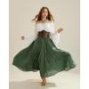 image:imageScarlet Darkness Women Bell Sleeve Tops Ruffle Off Shoulder Casual Loose Renaissance Peasant BlouseIvory