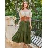 image:imageScarlet Darkness Women Renaissance Off Shoulder Blouse Smocked Waist Pirate Shirt Peplum TopsApricot