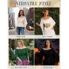 image:imageScarlet Darkness Women Renaissance Shirt Off Shoulder Bell Sleeve Smocked Waist Tops BlouseDark Purple