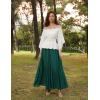 image:imageScarlet Darkness Women Renaissance Shirt Off Shoulder Bell Sleeve Smocked Waist Tops BlouseWhite