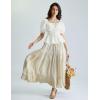image:imageScarlet Darkness Women Renaissance Shirt Puff Sleeve Square Neck Peasant Pirate BlouseWhite