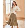 image:imageScarlet Darkness Womens Peasant Tops Fall V Neck Long Sleeve Casual Loose Babydoll Tops