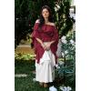 image:imageScarlet Darkness Womens Renaissance Shirt Ruffle Sleeve Off The Shoulder Peplum Blouse Peasant Dressy TopRed