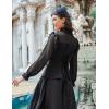 image:imageScarlet Darkness Womens Victorian Lace Tops Polka Dot Button Down Long Sleeve ShirtBlack