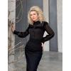 image:imageScarlet Darkness Womens Victorian Lace Tops Polka Dot Button Down Long Sleeve ShirtBlack