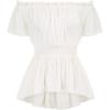 image:imageScarlet Darkness Renaissance Shirt Women Off Shoulder Short Sleeve Tops Summer Peasant Pirate Shirt Peplum BlouseWhite