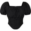 image:imageScarlet Darkness Renaissance Shirt Women Off The Shoulder Corset Tops Peasant BlouseBlack